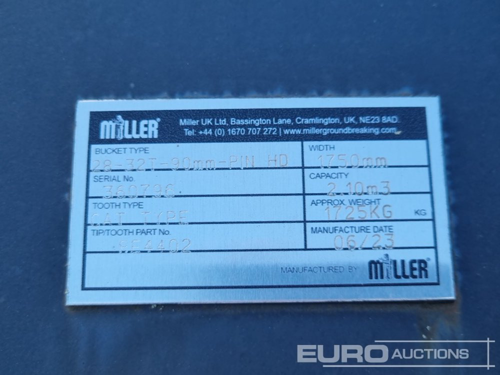 Balde novo Unused Miller 68" Digging Bucket 90mm Pin to suit 30 Ton Excavator: foto 13