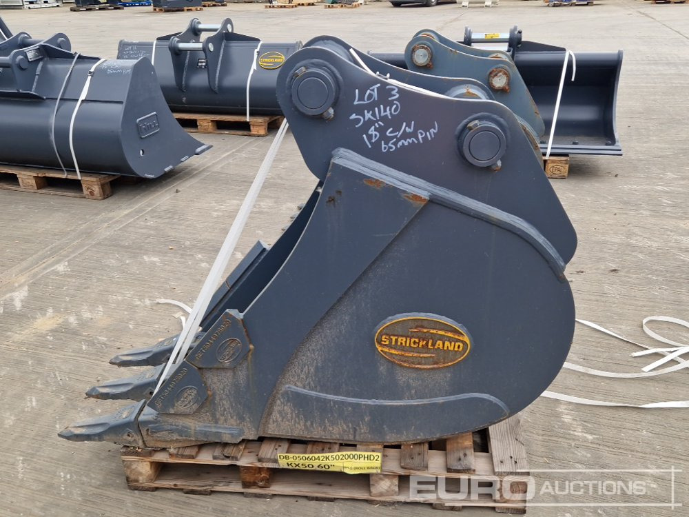 Unused Strickland 18" Digging Bucket 65mm Pin to suit 13 Ton Excavator - Balde: foto 2 Unused Strickland 18" Digging Bucket 65mm Pin to suit 13 Ton Excavator - Balde: foto 2