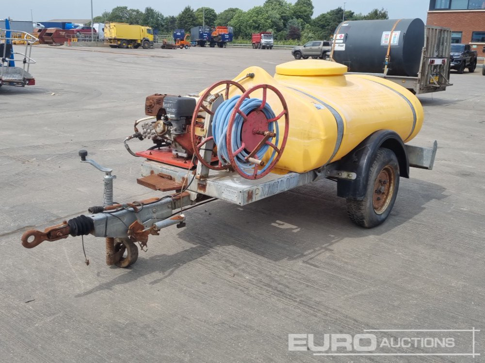 Western Trailers Single Axle Plastic Water Bowser, Honda Pressure Washer - Lavadora de alta pressão: foto 1 Western Trailers Single Axle Plastic Water Bowser, Honda Pressure Washer - Lavadora de alta pressão: foto 1