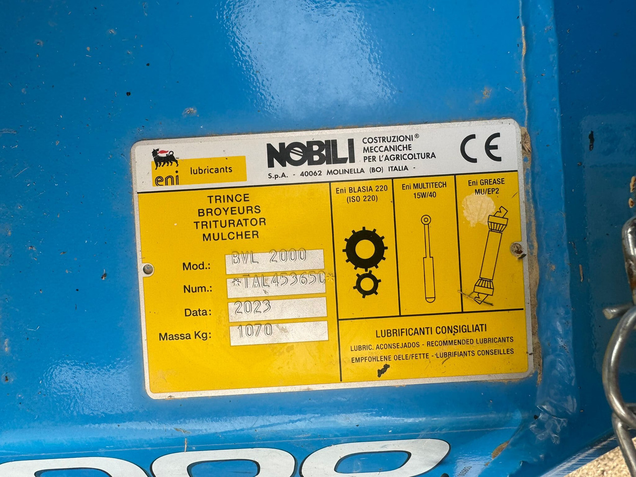 Nobili trincia laterale usata BVL 2000 - Triturador lateral: foto 3 Nobili trincia laterale usata BVL 2000 - Triturador lateral: foto 3