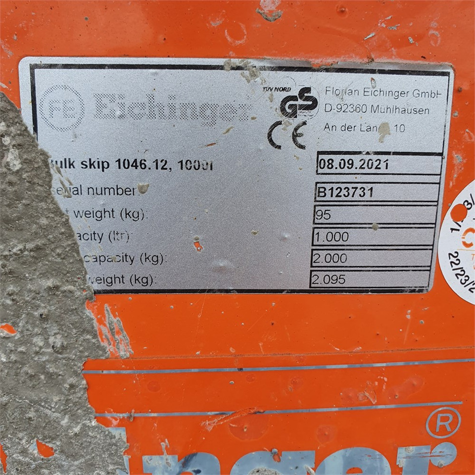 Betoneira Eichinger 1000 liter: foto 6