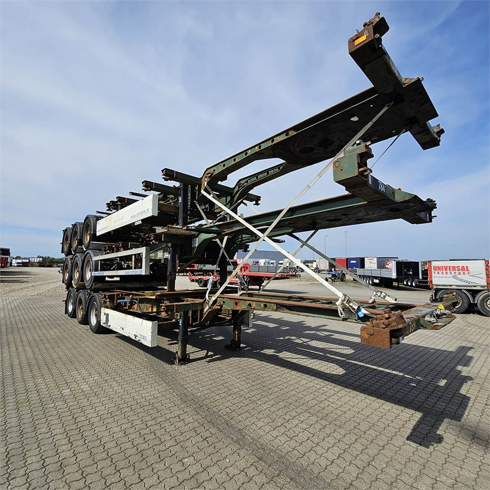 Krone 3 styk - Semi-reboque transportador de contêineres/ Caixa móvel: foto 2 Krone 3 styk - Semi-reboque transportador de contêineres/ Caixa móvel: foto 2