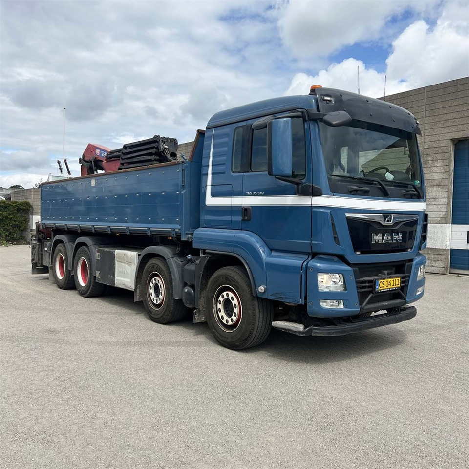 MAN TGS 35.510 8x4 BL - Camião grua, Camião de caixa aberta/ Plataforma: foto 1 MAN TGS 35.510 8x4 BL - Camião grua, Camião de caixa aberta/ Plataforma: foto 1