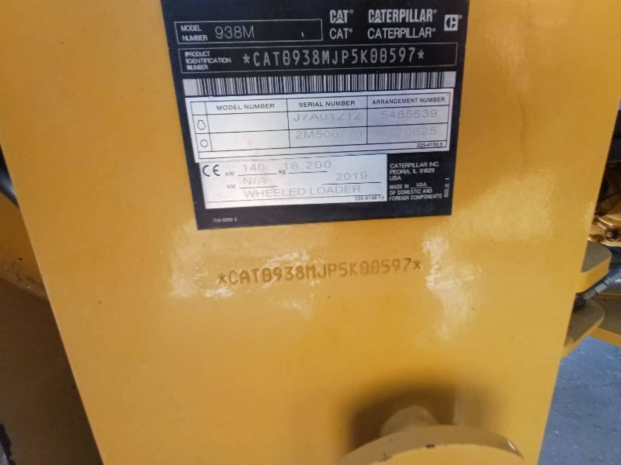 Pá carregadora de rodas CAT 938M: foto 6