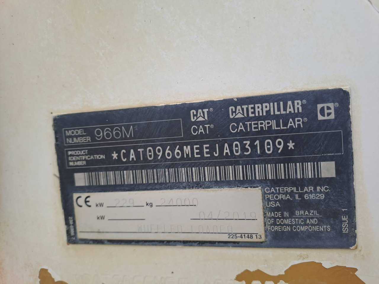 Pá carregadora de rodas CAT 966M: foto 17