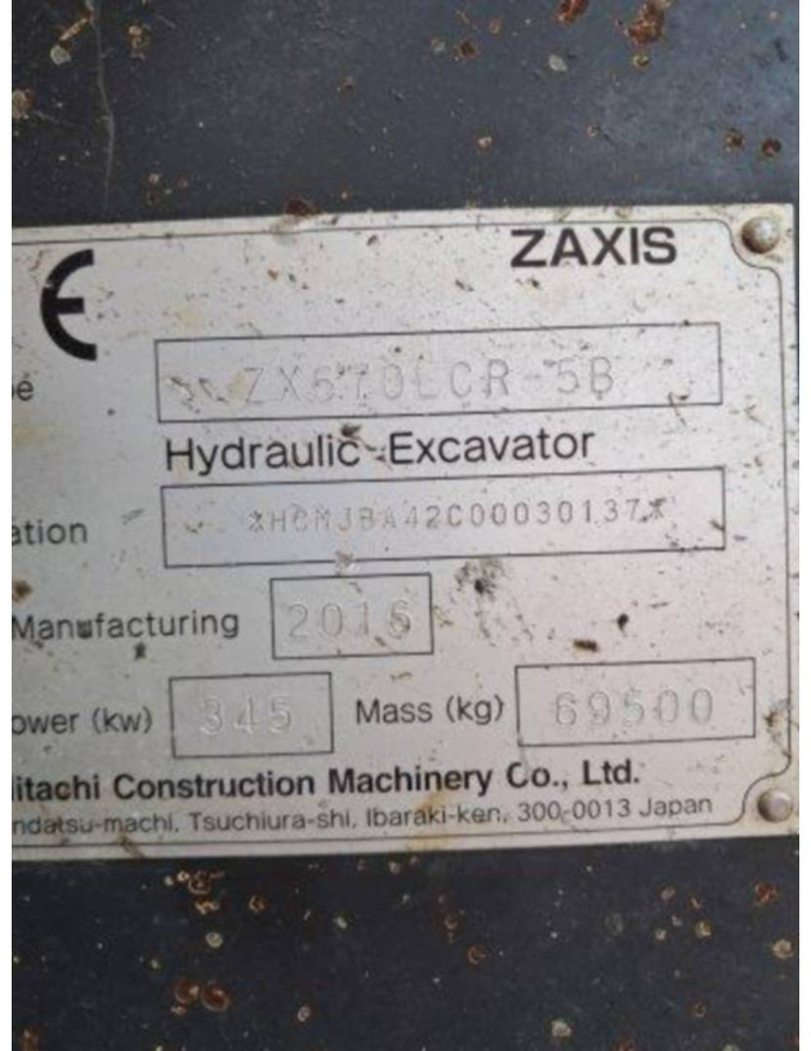 HITACHI ZX 670 45 - Escavadora de rastos: foto 5 HITACHI ZX 670 45 - Escavadora de rastos: foto 5