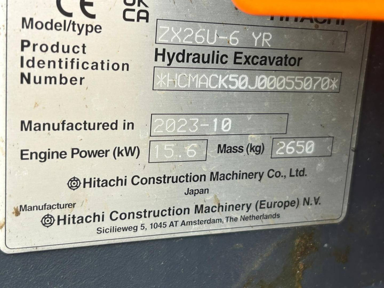 HITACHI ZX26U-6 - Escavadora de rastos: foto 5 HITACHI ZX26U-6 - Escavadora de rastos: foto 5