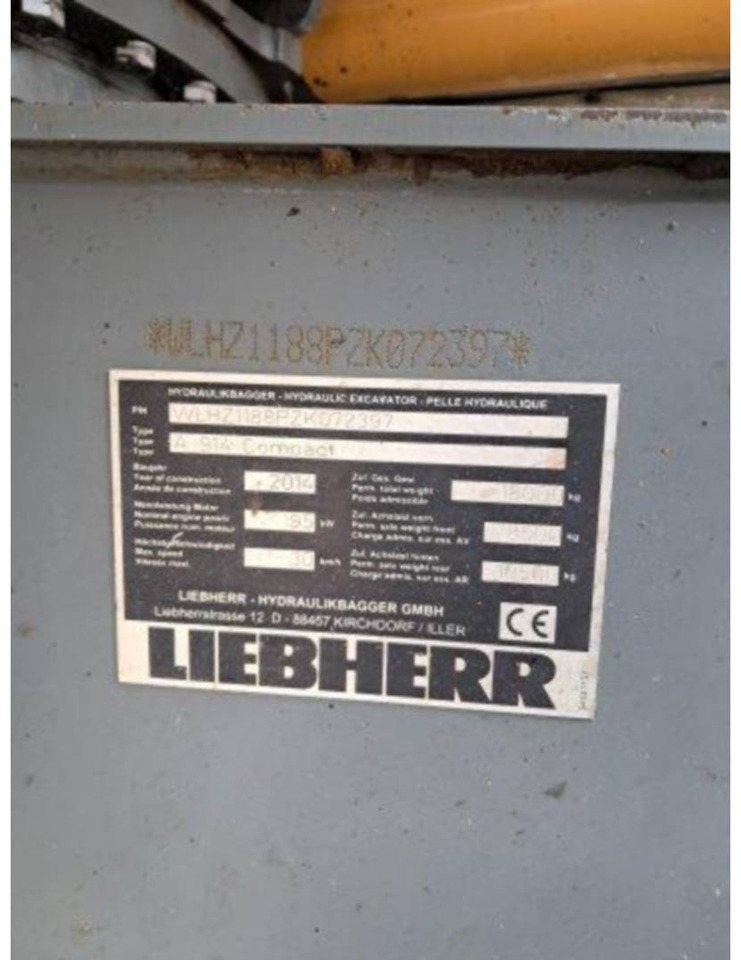 LIEBHERR A914 - Escavadeira de rodas: foto 4 LIEBHERR A914 - Escavadeira de rodas: foto 4