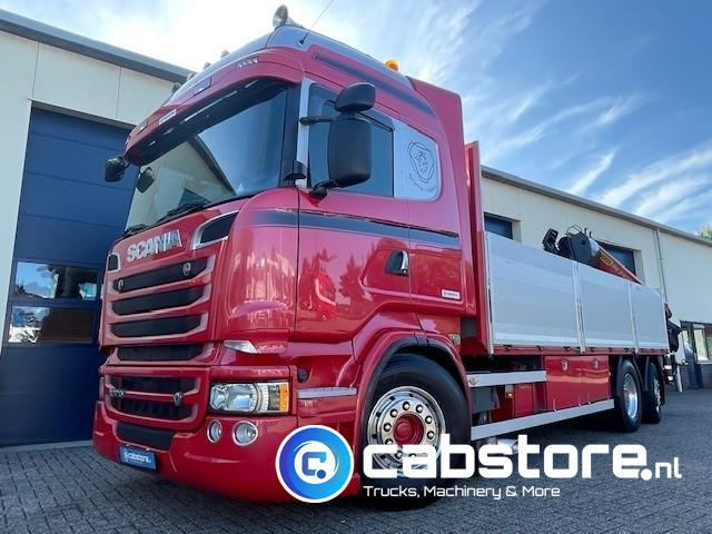 Scania R520 LB6X2*4HNB Euro 6 - Bouwjaar 2013 - Highline - Opticruise - Open box + Palfinger PK 24001-K B Autolaadkraan - Good condition ! - Camião de caixa aberta/ Plataforma, Camião grua: foto 1 Scania R520 LB6X2*4HNB Euro 6 - Bouwjaar 2013 - Highline - Opticruise - Open box + Palfinger PK 24001-K B Autolaadkraan - Good condition ! - Camião de caixa aberta/ Plataforma, Camião grua: foto 1