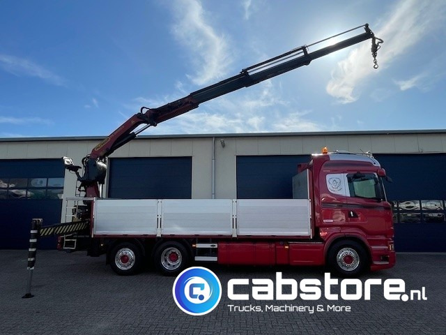 Scania R520 LB6X2*4HNB Euro 6 - Bouwjaar 2013 - Highline - Opticruise - Open box + Palfinger PK 24001-K B Autolaadkraan - Good condition ! - Camião grua: foto 3 Scania R520 LB6X2*4HNB Euro 6 - Bouwjaar 2013 - Highline - Opticruise - Open box + Palfinger PK 24001-K B Autolaadkraan - Good condition ! - Camião grua: foto 3