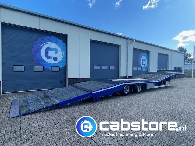 TURBO'S HOET SC22AA 2-assige oprij trailer Machine transporter - Uitschuif ramp !! - Year 2017 - Good condition - - Semi-reboque transporte de veículos: foto 1 TURBO'S HOET SC22AA 2-assige oprij trailer Machine transporter - Uitschuif ramp !! - Year 2017 - Good condition - - Semi-reboque transporte de veículos: foto 1