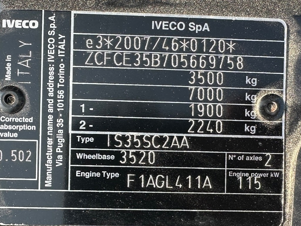 Furgão novo Iveco Daily 35S16A8 12m3: foto 15