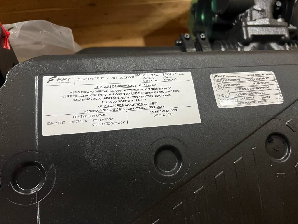 Motor por Máquina agrícola novo CNH Engine - CNH - F3AE0684G: foto 9