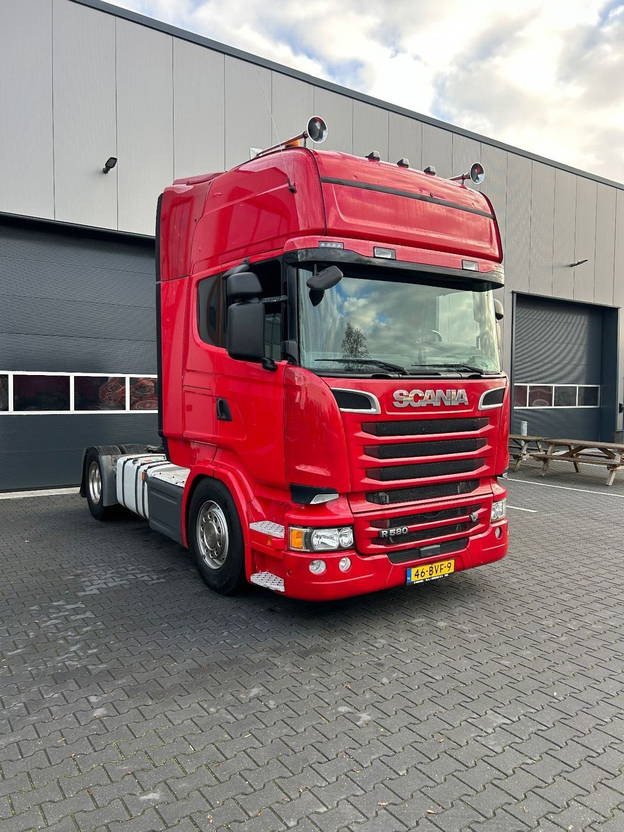 Tractor Scania R580 V8 R580 v8 Topline Retarder Full Airsuspension Double Glass: foto 10