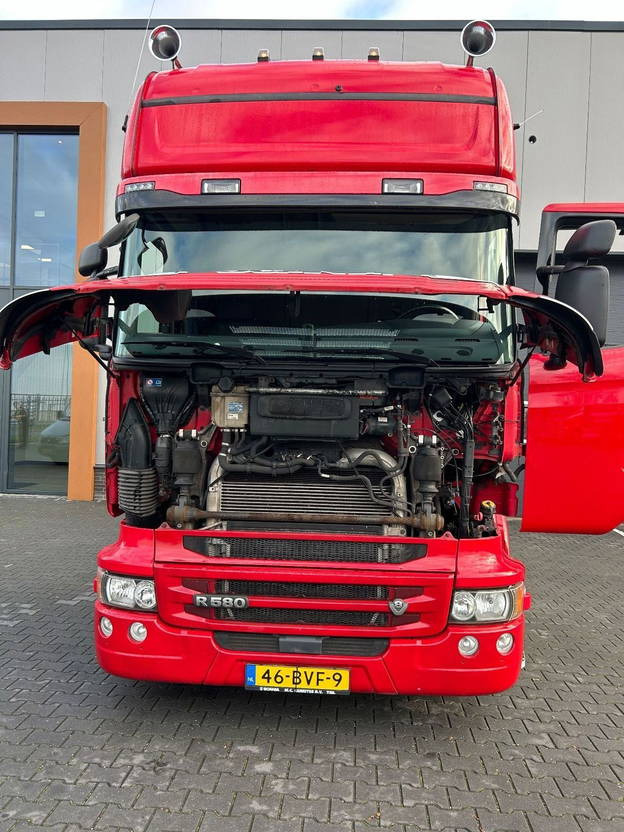 Tractor Scania R580 V8 R580 v8 Topline Retarder Full Airsuspension Double Glass: foto 11
