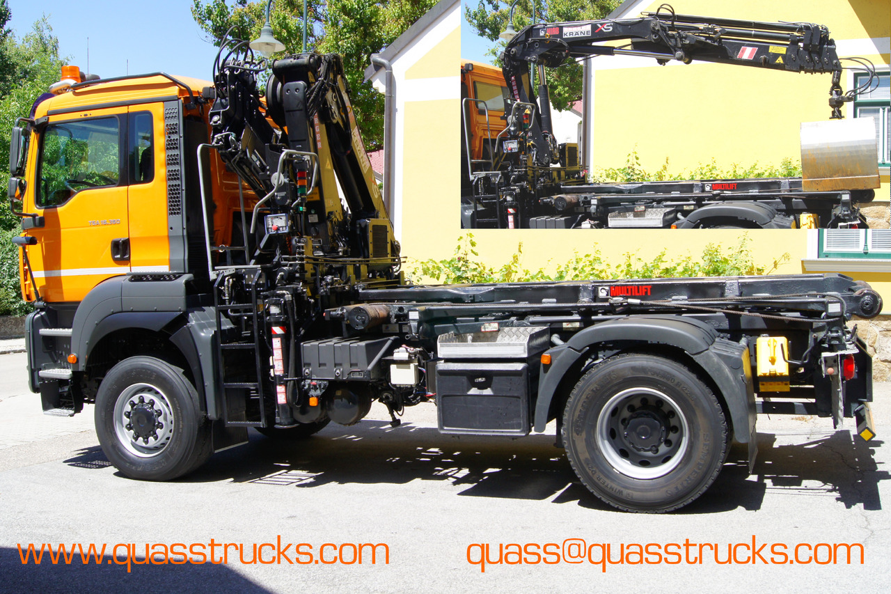 MAN TGA 18.360 BL 4x4/Euro4/TÜV/HIAB 111 korbfähig/MULTILIFT/Winterdienst - Camião com sistema de cabo, Camião grua: foto 3 MAN TGA 18.360 BL 4x4/Euro4/TÜV/HIAB 111 korbfähig/MULTILIFT/Winterdienst - Camião com sistema de cabo, Camião grua: foto 3
