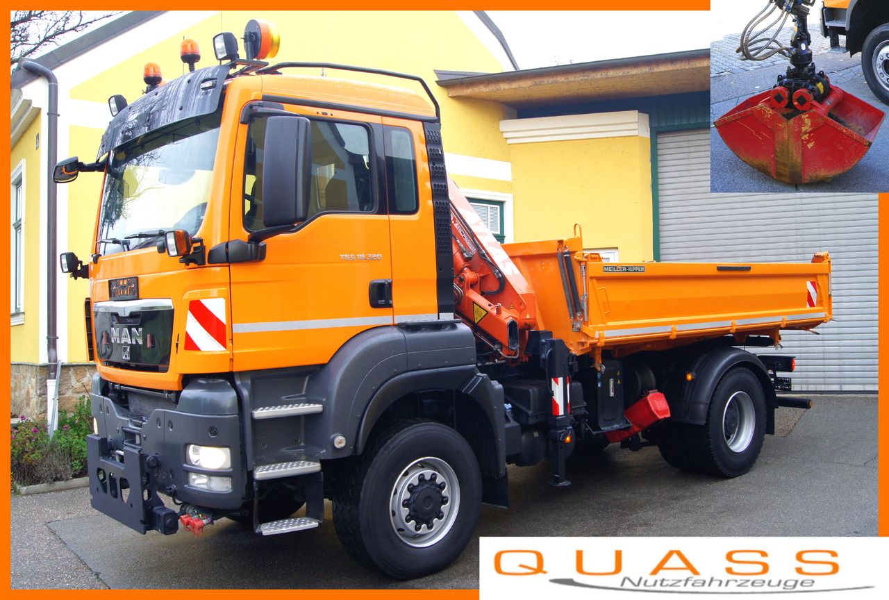 MAN TGS 18.320 BL 4x4/ TÜV/ ATLAS 65.2/ MEILLER/ Winterdienst - Veículo limpa-neves: foto 1 MAN TGS 18.320 BL 4x4/ TÜV/ ATLAS 65.2/ MEILLER/ Winterdienst - Veículo limpa-neves: foto 1