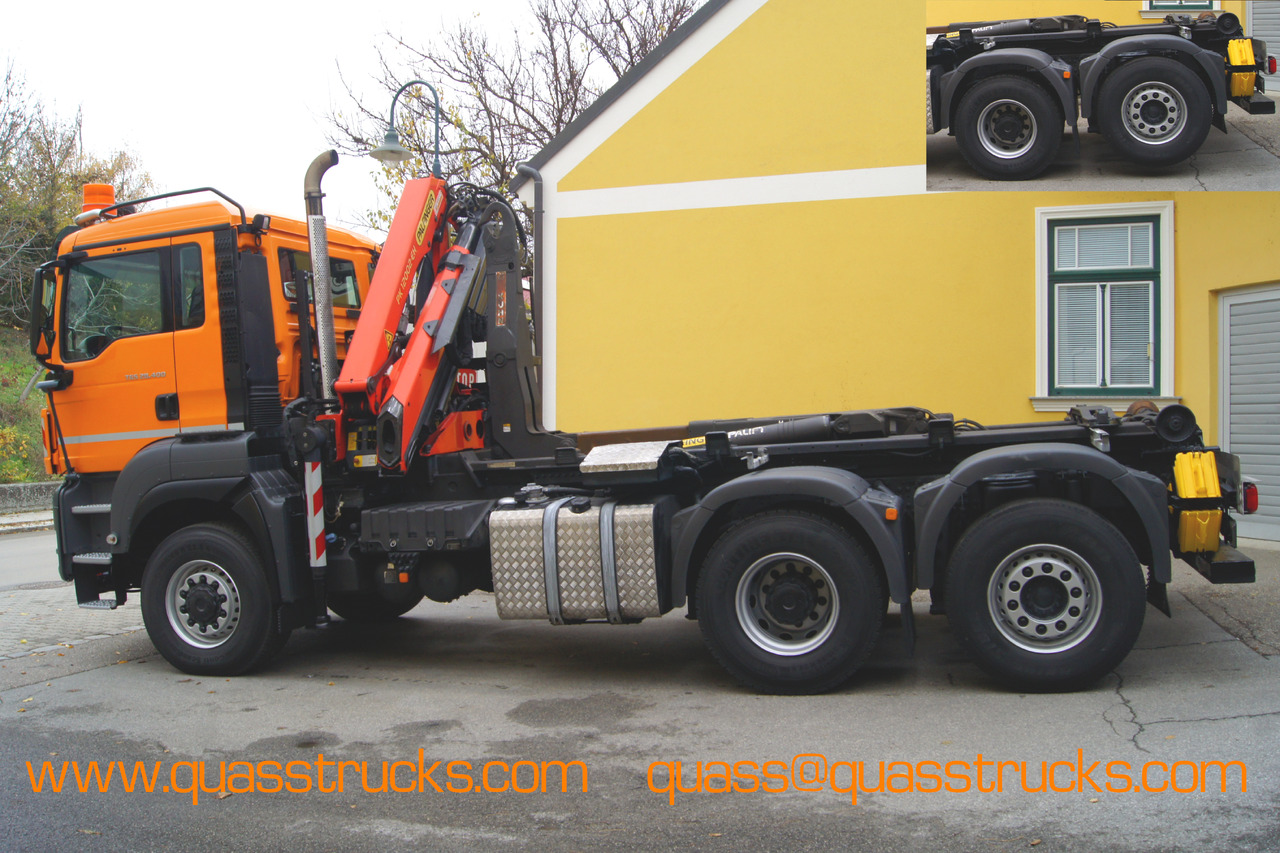 MAN TGS 28.400 BL 6x4-4/TÜV/PK12002/PALIFT/Winterdienst/Streuer/Pflug - Camião basculante, Camião grua: foto 4 MAN TGS 28.400 BL 6x4-4/TÜV/PK12002/PALIFT/Winterdienst/Streuer/Pflug - Camião basculante, Camião grua: foto 4
