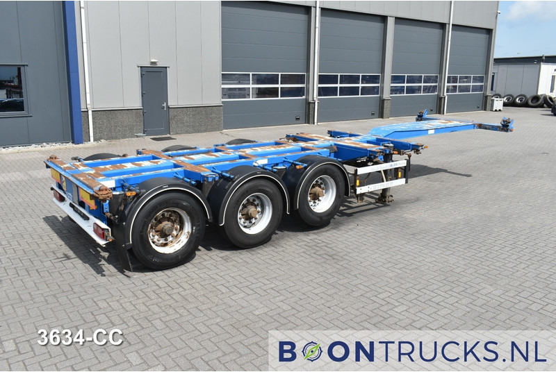 D-Tec FLEXITRAILER | 2x20-30-40-45ft HC * 2x EXTENDABLE * LIFT AXLE - Semi-reboque transportador de contêineres/ Caixa móvel: foto 1 D-Tec FLEXITRAILER | 2x20-30-40-45ft HC * 2x EXTENDABLE * LIFT AXLE - Semi-reboque transportador de contêineres/ Caixa móvel: foto 1