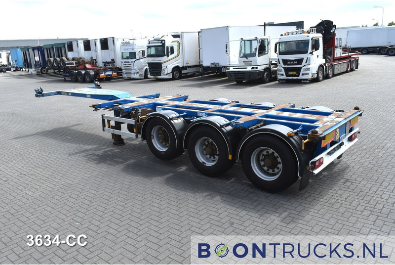 D-Tec FLEXITRAILER | 2x20-30-40-45ft HC * 2x EXTENDABLE * LIFT AXLE - Semi-reboque transportador de contêineres/ Caixa móvel: foto 3 D-Tec FLEXITRAILER | 2x20-30-40-45ft HC * 2x EXTENDABLE * LIFT AXLE - Semi-reboque transportador de contêineres/ Caixa móvel: foto 3