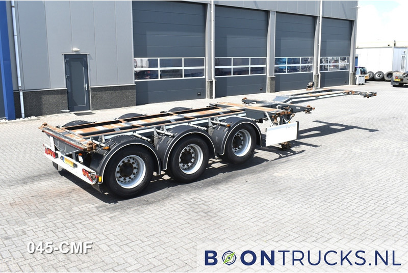 D-Tec FLEXITRAILER | 2x20-30-40-45ft HC * 2x EXTENDABLE * LIFT AXLE * NL TRAILER - Semi-reboque transportador de contêineres/ Caixa móvel: foto 1 D-Tec FLEXITRAILER | 2x20-30-40-45ft HC * 2x EXTENDABLE * LIFT AXLE * NL TRAILER - Semi-reboque transportador de contêineres/ Caixa móvel: foto 1