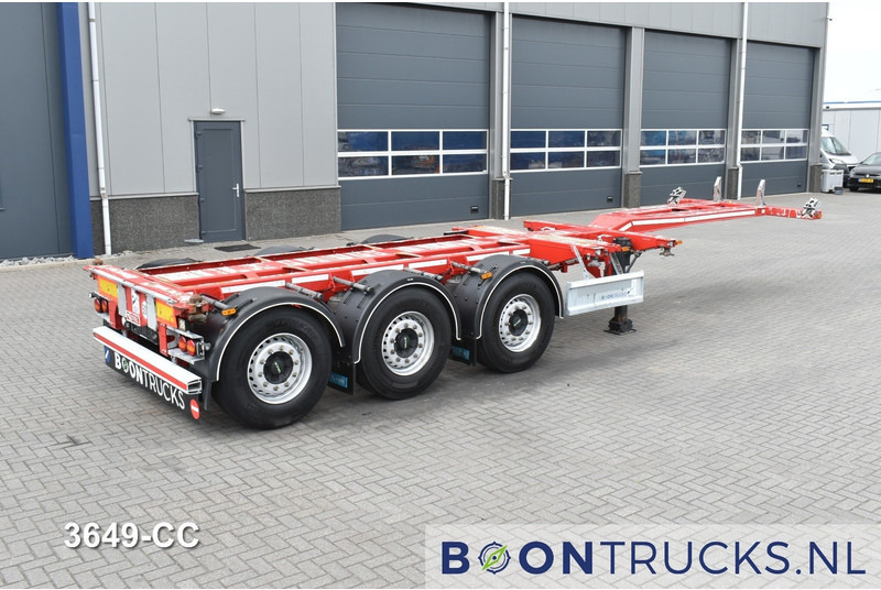 D-Tec FLEXITRAILER | 2x20-30-40-45ft HC * 2x LIFT AXLE * 2x EXTENDABLE * DISC BRAKES - Semi-reboque transportador de contêineres/ Caixa móvel: foto 1 D-Tec FLEXITRAILER | 2x20-30-40-45ft HC * 2x LIFT AXLE * 2x EXTENDABLE * DISC BRAKES - Semi-reboque transportador de contêineres/ Caixa móvel: foto 1