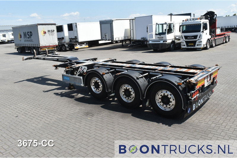 D-Tec FLEXITRAILER | 2x20-30-40-45ft HC * BPW / DISC * ALCOA * 3x EXTENDABLE - Semi-reboque transportador de contêineres/ Caixa móvel: foto 3 D-Tec FLEXITRAILER | 2x20-30-40-45ft HC * BPW / DISC * ALCOA * 3x EXTENDABLE - Semi-reboque transportador de contêineres/ Caixa móvel: foto 3