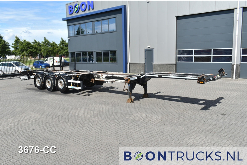 D-Tec FLEXITRAILER | 2x20-30-40-45ft HC * MB / DISC * ALCOA * 2x EXTENDABLE - Semi-reboque transportador de contêineres/ Caixa móvel: foto 4 D-Tec FLEXITRAILER | 2x20-30-40-45ft HC * MB / DISC * ALCOA * 2x EXTENDABLE - Semi-reboque transportador de contêineres/ Caixa móvel: foto 4