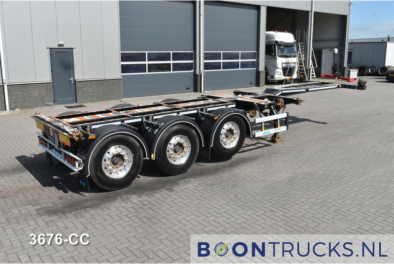 D-Tec FLEXITRAILER | 2x20-30-40-45ft HC * MB / DISC * ALCOA * 2x EXTENDABLE - Semi-reboque transportador de contêineres/ Caixa móvel: foto 1 D-Tec FLEXITRAILER | 2x20-30-40-45ft HC * MB / DISC * ALCOA * 2x EXTENDABLE - Semi-reboque transportador de contêineres/ Caixa móvel: foto 1