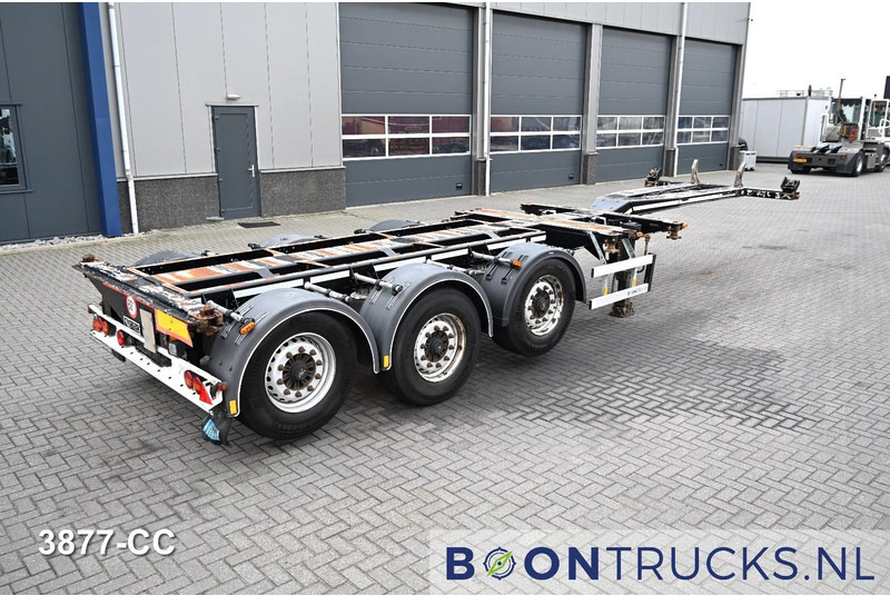 D-Tec FLEXITRAILER LS | 2x20-30-40-45ft HC * 2x LIFT AXLE * BPW / DISC * 2x EXTENDABLE - Semi-reboque transportador de contêineres/ Caixa móvel: foto 1 D-Tec FLEXITRAILER LS | 2x20-30-40-45ft HC * 2x LIFT AXLE * BPW / DISC * 2x EXTENDABLE - Semi-reboque transportador de contêineres/ Caixa móvel: foto 1