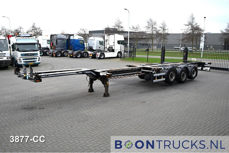 D-Tec FLEXITRAILER LS | 2x20-30-40-45ft HC * 2x LIFT AXLE * BPW / DISC * 2x EXTENDABLE - Semi-reboque transportador de contêineres/ Caixa móvel: foto 5 D-Tec FLEXITRAILER LS | 2x20-30-40-45ft HC * 2x LIFT AXLE * BPW / DISC * 2x EXTENDABLE - Semi-reboque transportador de contêineres/ Caixa móvel: foto 5