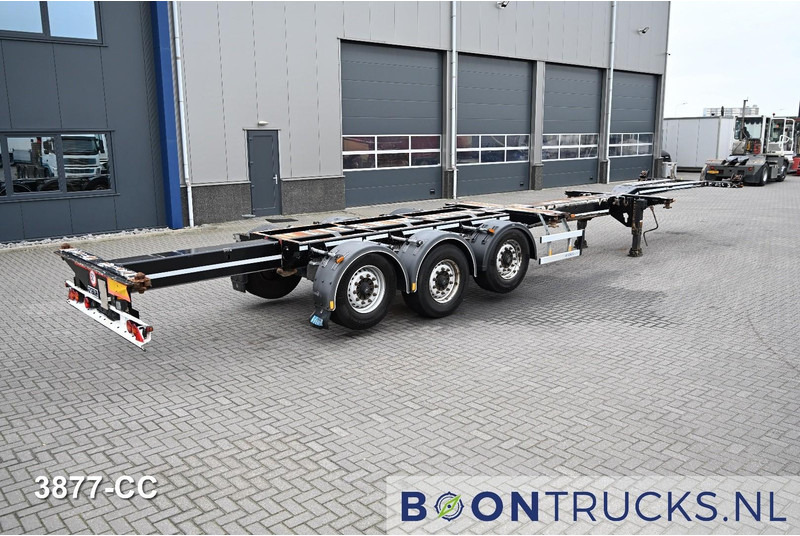 D-Tec FLEXITRAILER LS | 2x20-30-40-45ft HC * 2x LIFT AXLE * BPW / DISC * 2x EXTENDABLE - Semi-reboque transportador de contêineres/ Caixa móvel: foto 2 D-Tec FLEXITRAILER LS | 2x20-30-40-45ft HC * 2x LIFT AXLE * BPW / DISC * 2x EXTENDABLE - Semi-reboque transportador de contêineres/ Caixa móvel: foto 2