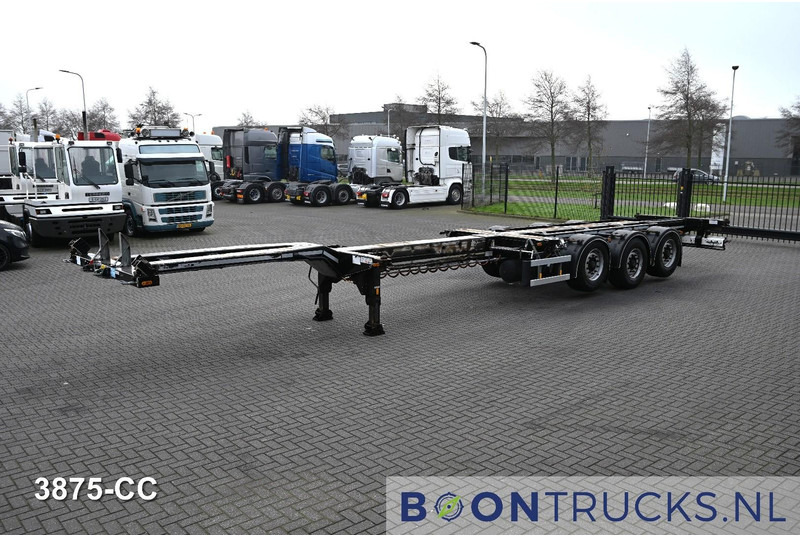 D-Tec FLEXITRAILER LS | 2x20-30-40-45ft HC * 2x LIFTAS * BPW / SCHIJF * APK 01-2027 - Semi-reboque transportador de contêineres/ Caixa móvel: foto 4 D-Tec FLEXITRAILER LS | 2x20-30-40-45ft HC * 2x LIFTAS * BPW / SCHIJF * APK 01-2027 - Semi-reboque transportador de contêineres/ Caixa móvel: foto 4