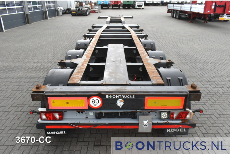 Semi-reboque transportador de contêineres/ Caixa móvel Kögel PORT 40 SIMPLEX 20 | 2x20-30-40ft HC * LIFT AXLE * SAF / DISC * EXTENDABLE REAR * MOT 02-2026: foto 6