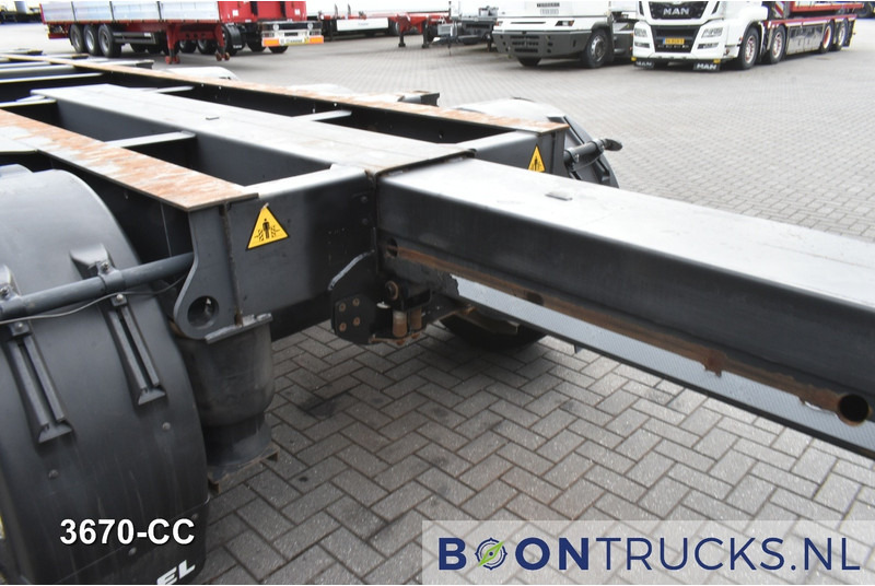 Semi-reboque transportador de contêineres/ Caixa móvel Kögel PORT 40 SIMPLEX 20 | 2x20-30-40ft HC * LIFT AXLE * SAF / DISC * EXTENDABLE REAR * MOT 02-2026: foto 9
