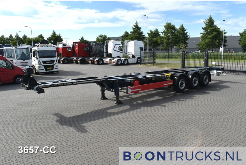 Krone SD BOX LINER | 2x20-40-45ft HC * LIFT AXLE * BPW/DISC * EXTENDABLE REAR * 10x AVAILABLE - Semi-reboque transportador de contêineres/ Caixa móvel: foto 4 Krone SD BOX LINER | 2x20-40-45ft HC * LIFT AXLE * BPW/DISC * EXTENDABLE REAR * 10x AVAILABLE - Semi-reboque transportador de contêineres/ Caixa móvel: foto 4