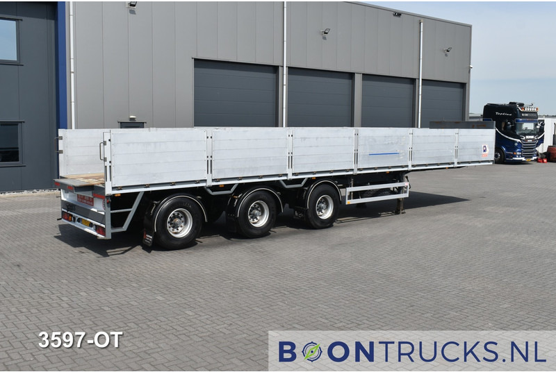 Semi-reboque plataforma/ Caixa aberta Pacton P3-001 STEENTRAILER | 2x STUURAS * ALU BORDEN * NL TRAILER: foto 1