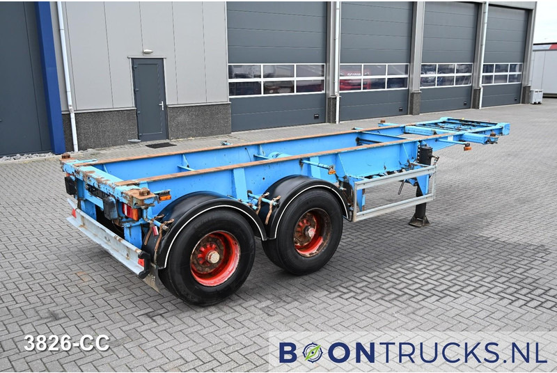 Schweriner Nutzfahrzeuge CS 20 CHASSIS | 20ft * STEEL SUSPENSION * BPW / DRUM * 9x AVAILABLE - Semi-reboque transportador de contêineres/ Caixa móvel: foto 1 Schweriner Nutzfahrzeuge CS 20 CHASSIS | 20ft * STEEL SUSPENSION * BPW / DRUM * 9x AVAILABLE - Semi-reboque transportador de contêineres/ Caixa móvel: foto 1