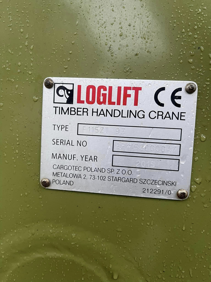 LOGLIFT F115 ZT 93 - Grua para camião por Equipamento florestal: foto 4 LOGLIFT F115 ZT 93 - Grua para camião por Equipamento florestal: foto 4