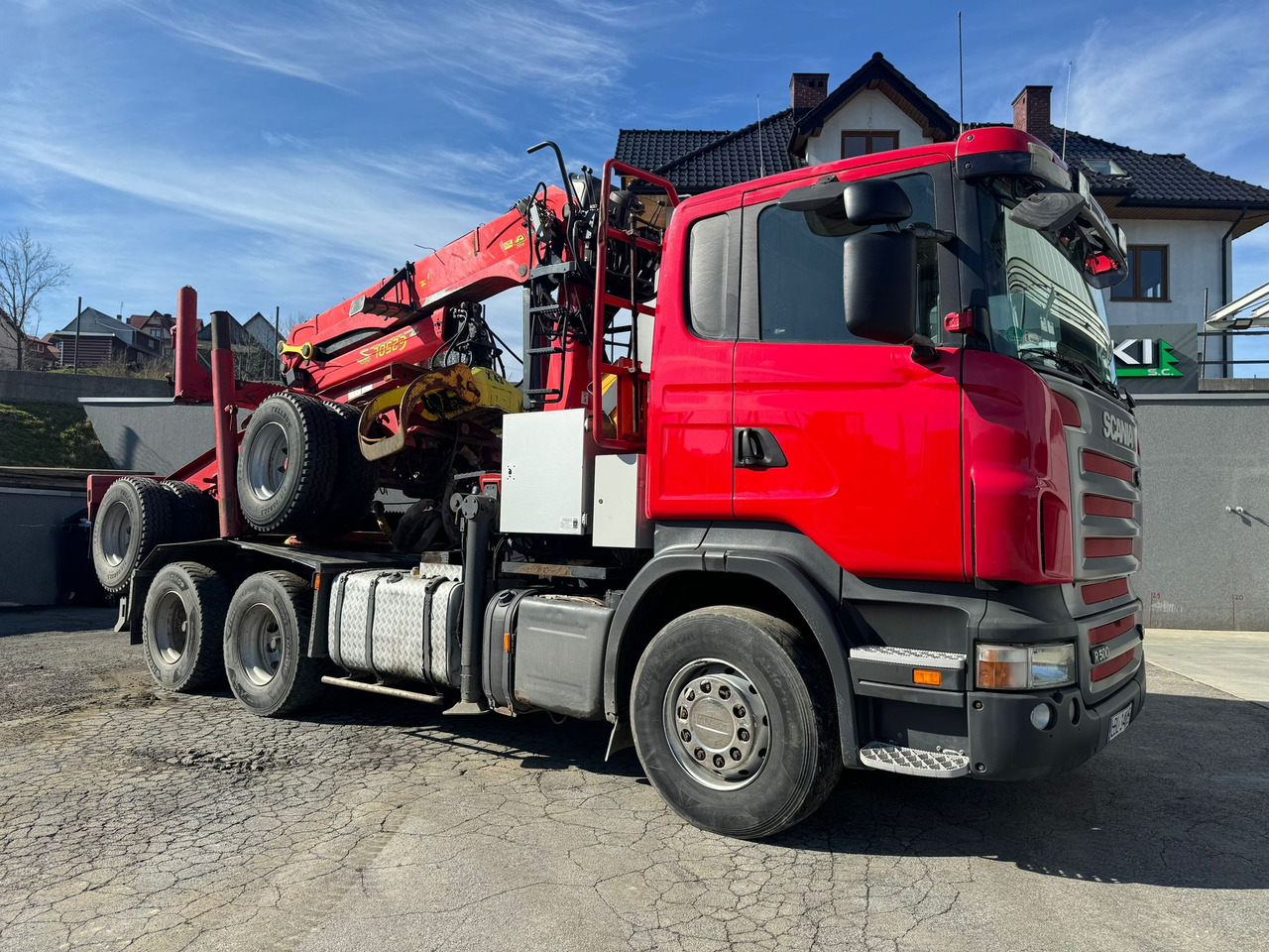 SCANIA R500 - Camião de transporte de madeira, Camião grua: foto 3 SCANIA R500 - Camião de transporte de madeira, Camião grua: foto 3