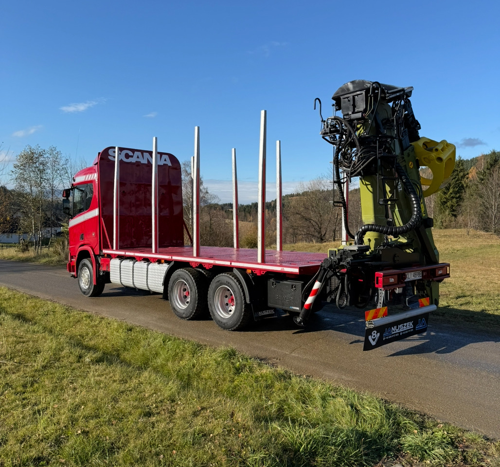 SCANIA R520 XT - Camião de transporte de madeira, Camião grua: foto 4 SCANIA R520 XT - Camião de transporte de madeira, Camião grua: foto 4