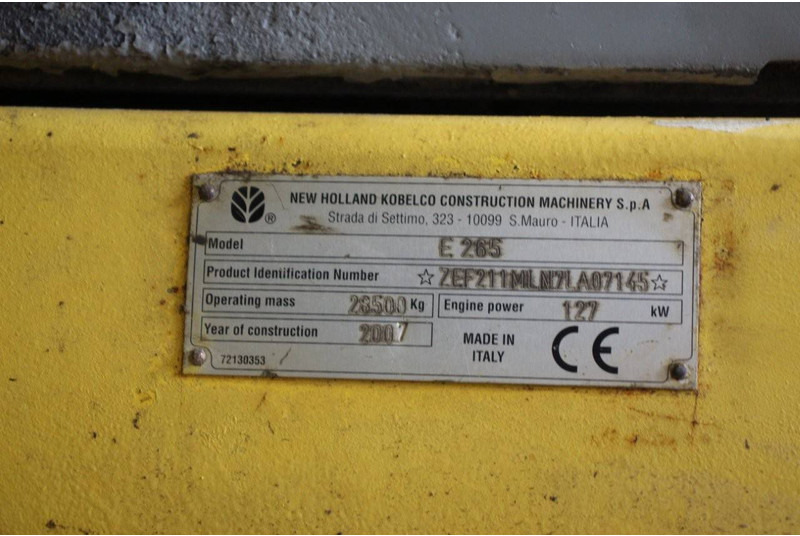 Escavadora de rastos New Holland E265: foto 20