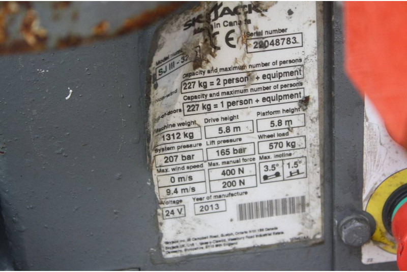Plataforma de Tijera/ Plataforma de tesoura Skyjack SJ 3219: foto 6 Plataforma de Tijera/ Plataforma de tesoura Skyjack SJ 3219: foto 6