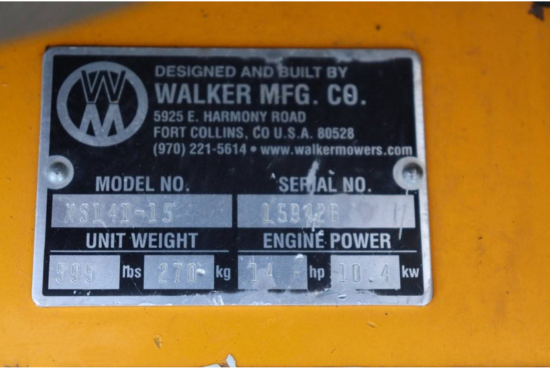 Cortador de grama Walker MS14I-15: foto 18