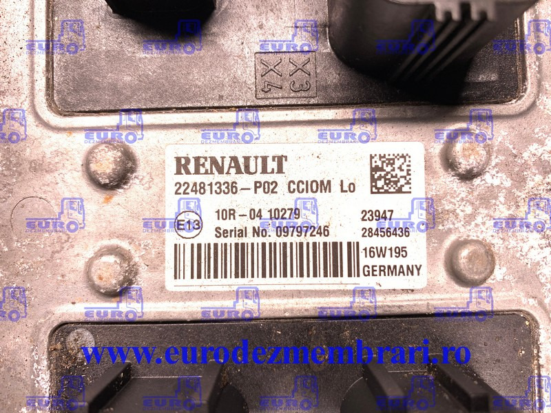 CALCULATOR CCIOM RENAULT T STANDARD 22481336 - Centralina electrónica por Camião: foto 2 CALCULATOR CCIOM RENAULT T STANDARD 22481336 - Centralina electrónica por Camião: foto 2
