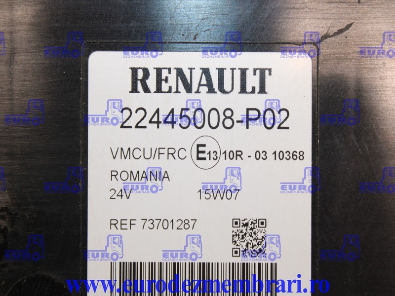 CALCULATOR VMCU RENAULT T 22445005, 22445008, 22777547, 23006079, 21936559 - Centralina electrónica por Camião: foto 4 CALCULATOR VMCU RENAULT T 22445005, 22445008, 22777547, 23006079, 21936559 - Centralina electrónica por Camião: foto 4
