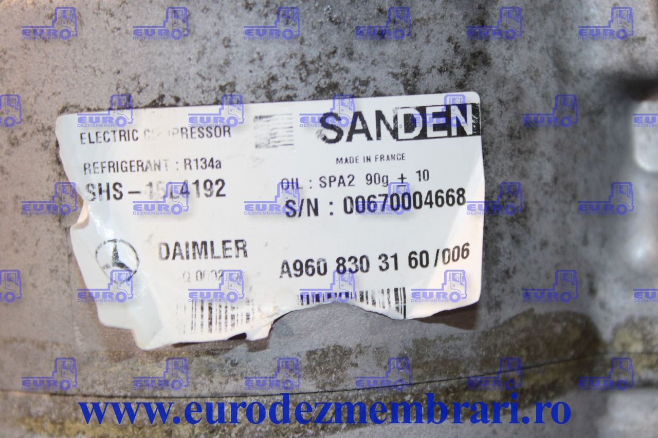 COMPRESOR CLIMA STATIONARE MERCEDES ACTROS MP4 A9608303160 - Compressor de ar condicionado por Camião: foto 2 COMPRESOR CLIMA STATIONARE MERCEDES ACTROS MP4 A9608303160 - Compressor de ar condicionado por Camião: foto 2