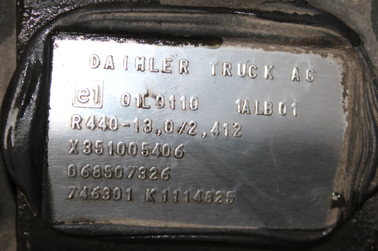 DIFERENTIAL MERCEDES ACTROS R=2,412 R440-13 X351005406, 068507326 - Diferencial por Camião: foto 3 DIFERENTIAL MERCEDES ACTROS R=2,412 R440-13 X351005406, 068507326 - Diferencial por Camião: foto 3