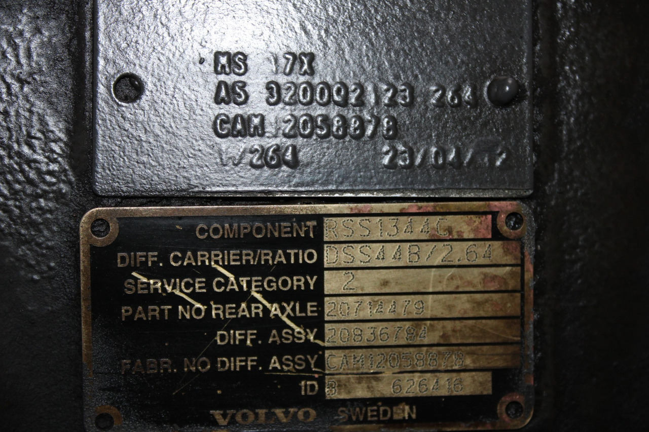 DIFERENTIAL VOLVO MS 17X RSS1344C R=2,85 20836784 - Diferencial por Camião: foto 3 DIFERENTIAL VOLVO MS 17X RSS1344C R=2,85 20836784 - Diferencial por Camião: foto 3