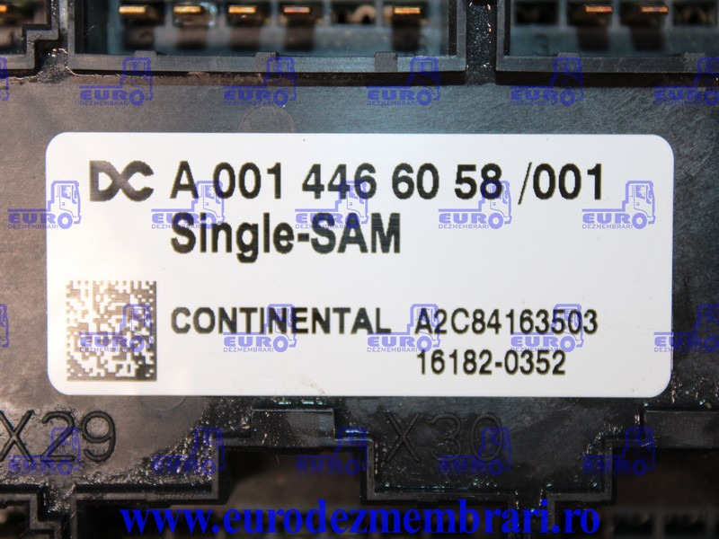 TABLOU SIGURANTE MERCEDES ACTROS MP4 SINGLE SAM A0014466058 - Fusível por Camião: foto 3 TABLOU SIGURANTE MERCEDES ACTROS MP4 SINGLE SAM A0014466058 - Fusível por Camião: foto 3